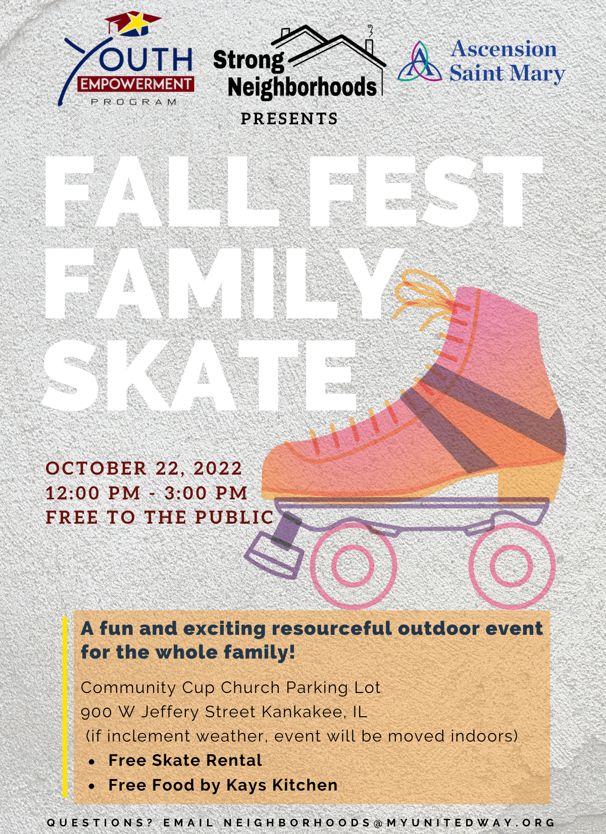 Strong Neighborhoods Fall Fest Family Skate