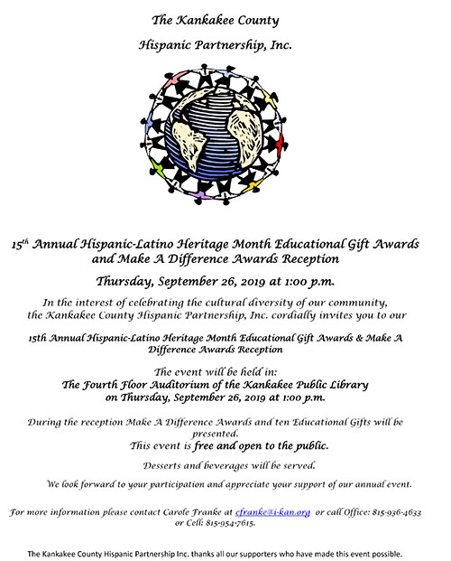 15th Annual Hispanic-Latino Heritage Month Educational Gift Awards and Make A Difference Awards Reception