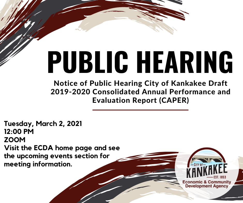 ECDA Public Hearing for 2019-2020 CAPER