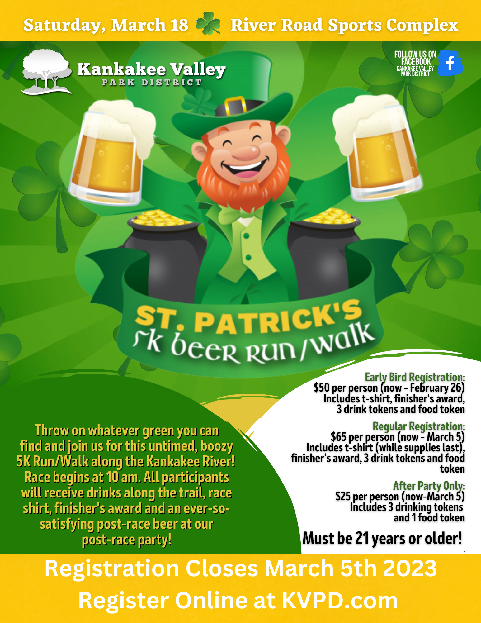 St. Patricks 5K Beer Run/Walk