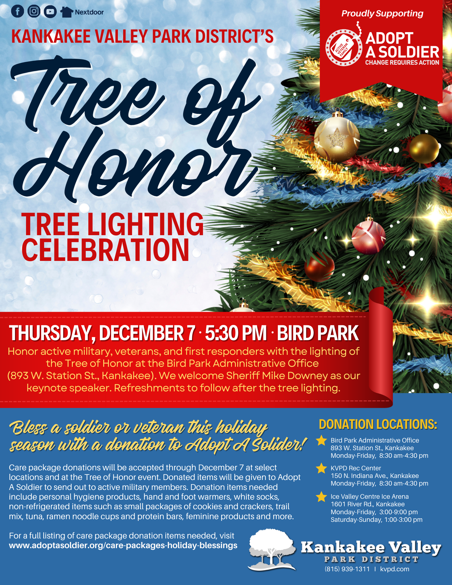 Tree of Honor Tree Lighting