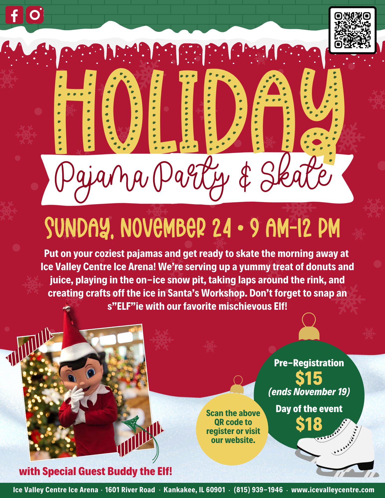 Holiday Pajama Party & Skate