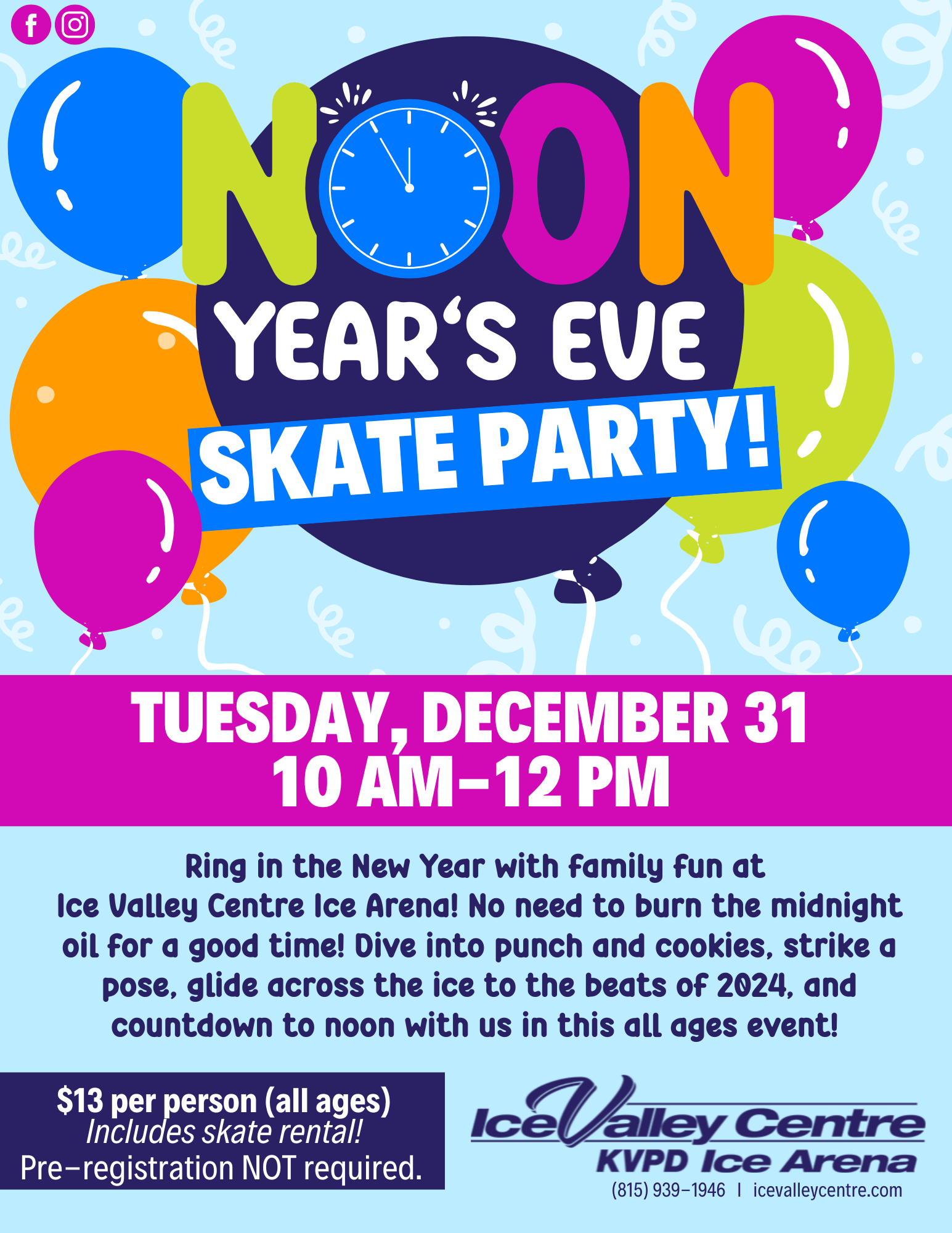 Noon Year's Eve Skate Party