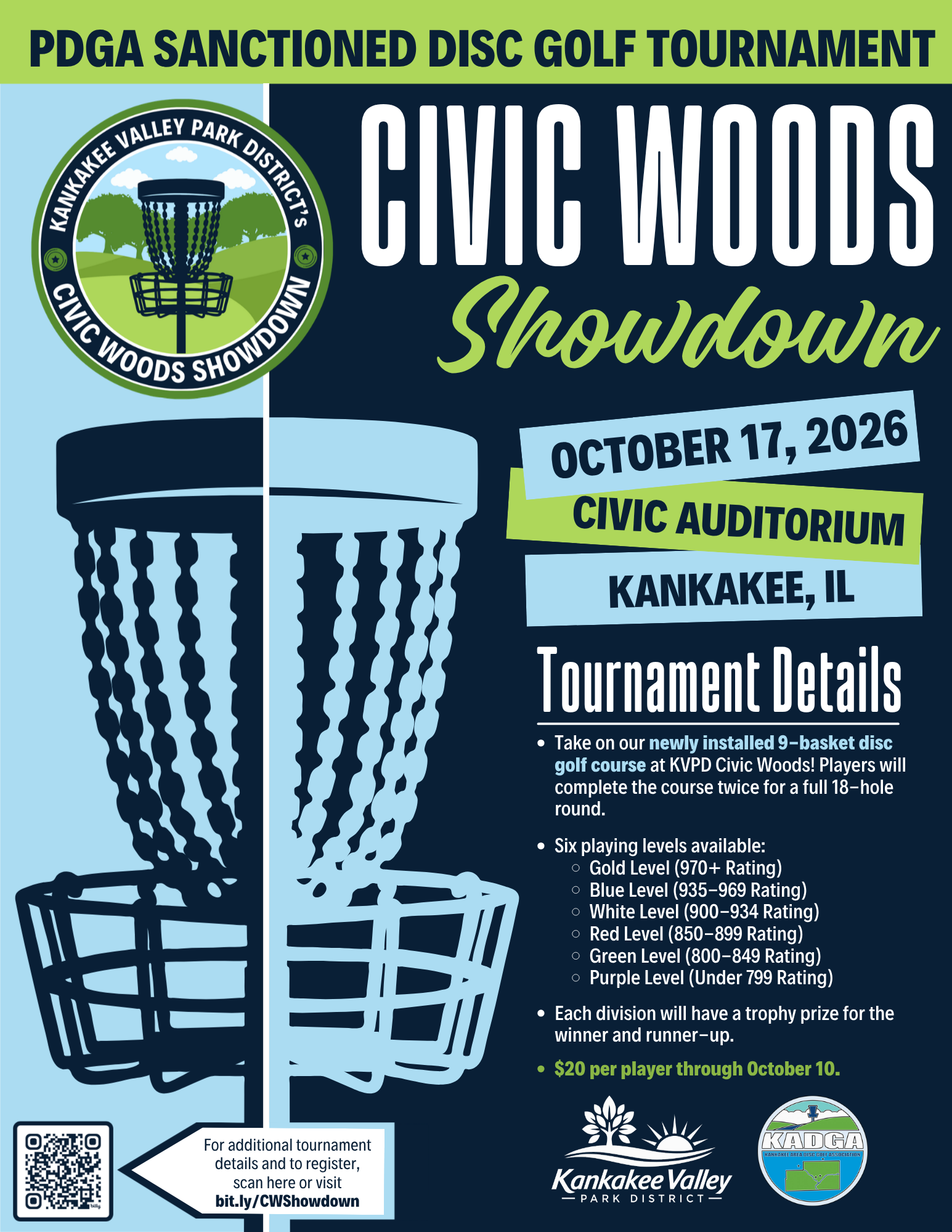 Civic Woods Showdown PDGA-Sanctioned Disc Golf Tournament
