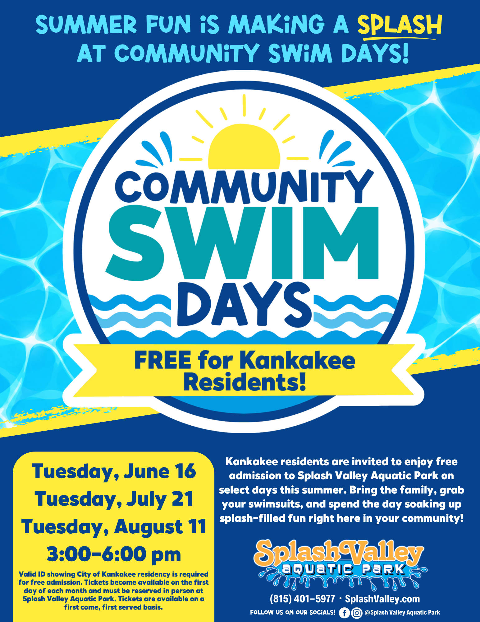 Community Swim Days