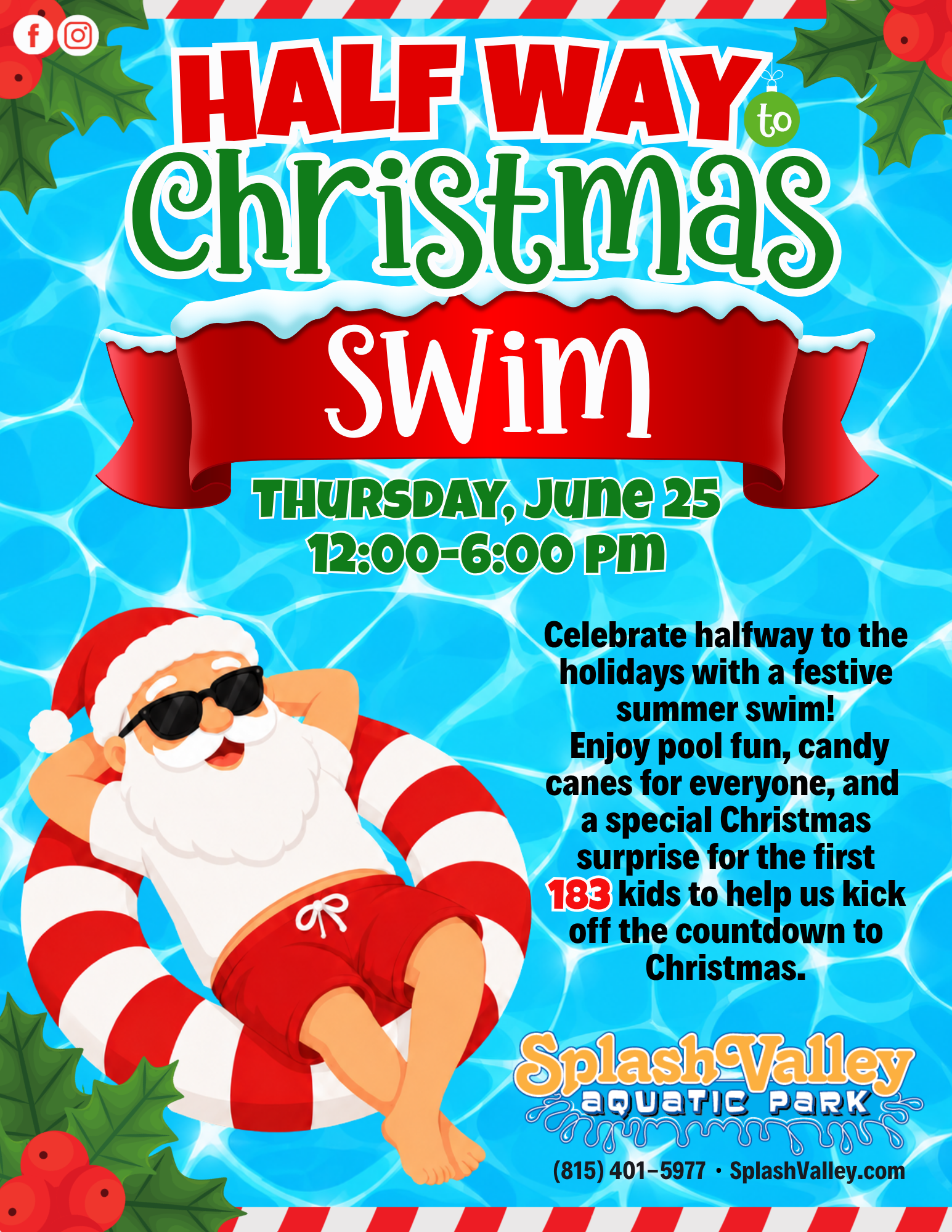 Halfway to Christmas Swim