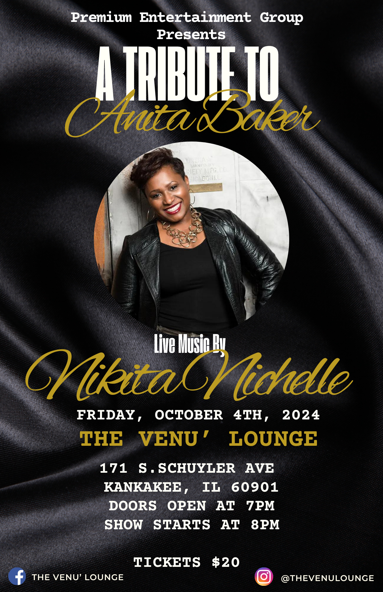 A Tribute to Anita Baker - Live Music by Nikita Nichelle!