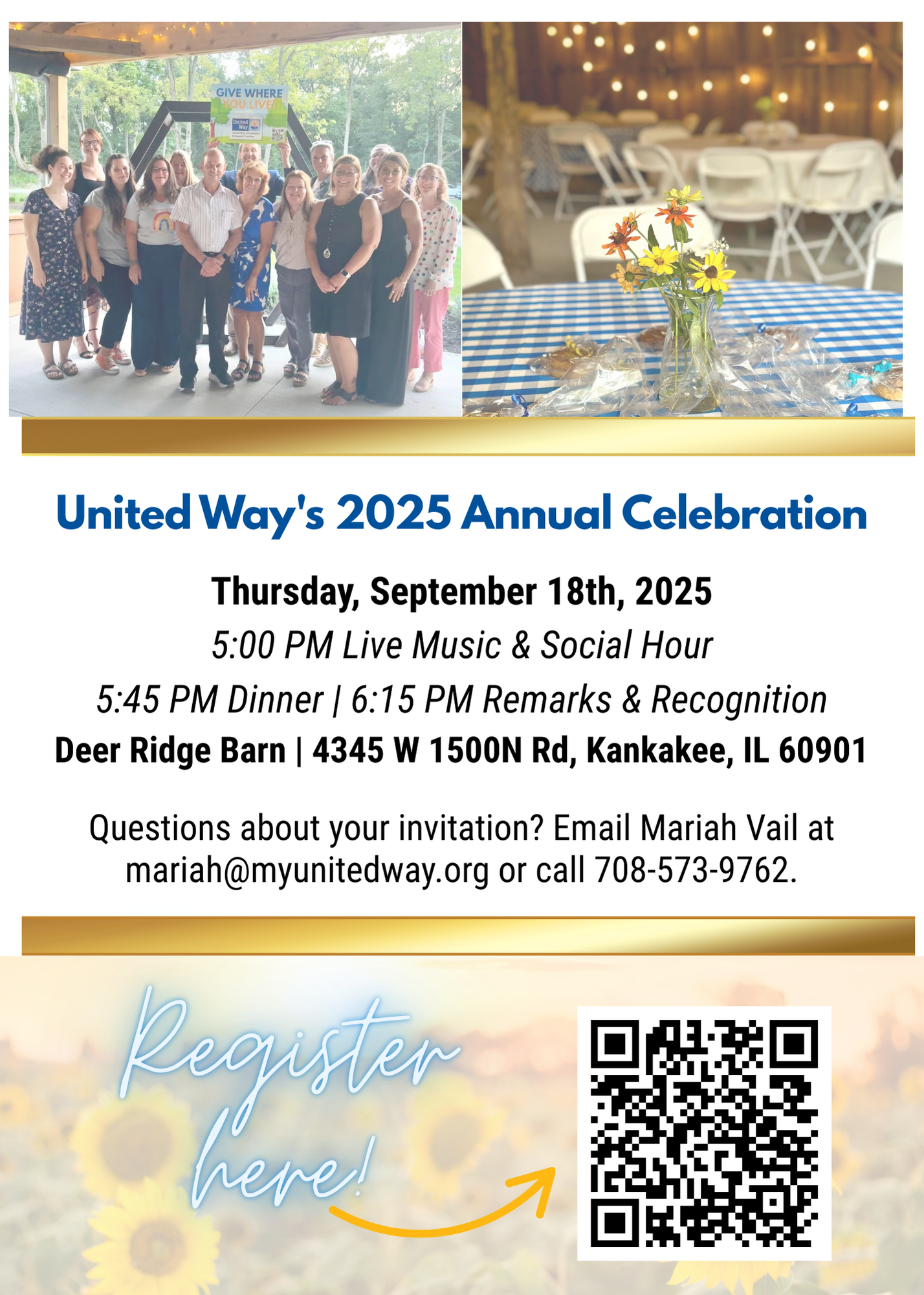 United of Kankakee & Iroquois Counties 2025 Annual Celebration