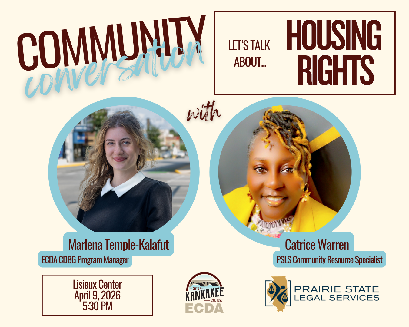 ECDA TO HOST NEXT COMMUNITY CONVERSATION AT LISIEUX CENTER