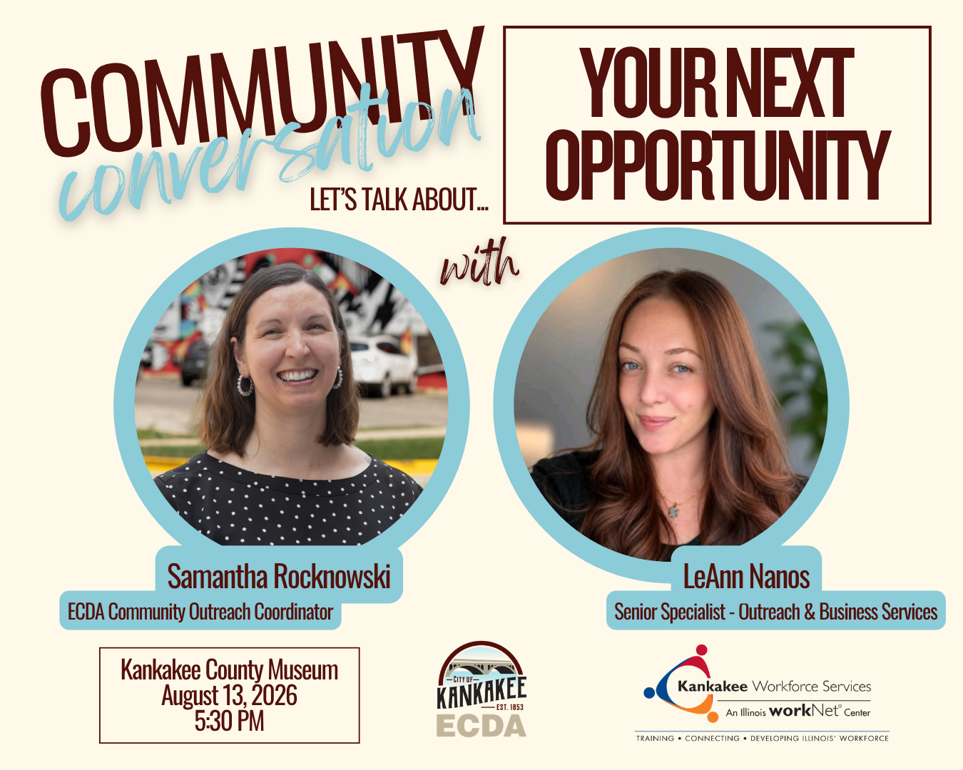 Your Next Opportunity in partnership with Kankakee Workforce Services