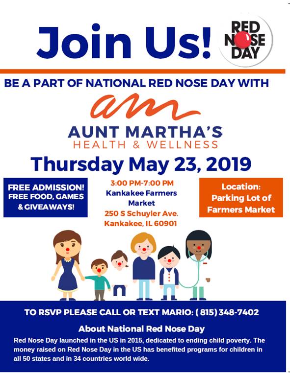 Aunt Martha's Health & Wellness Red Nose Day