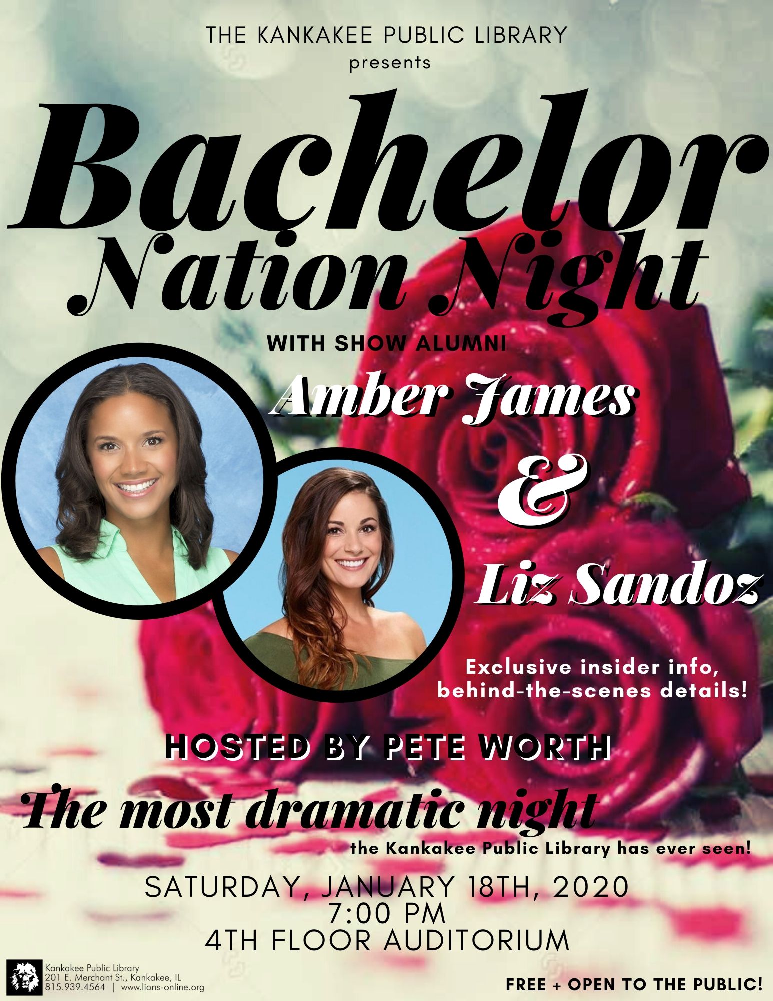 Bachelor Nation Night with Show Alumni Amber James & Liz Sandoz