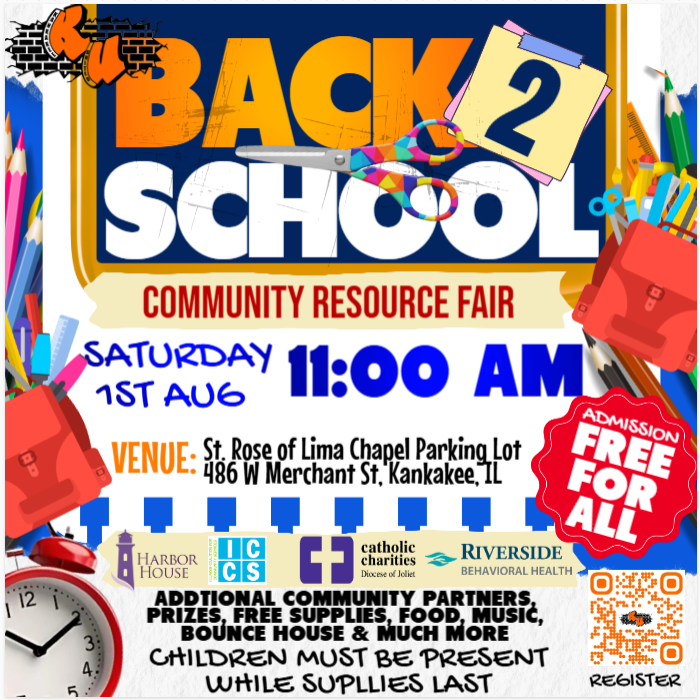 Get ready for the new school year at Kankakee United Back 2 School!