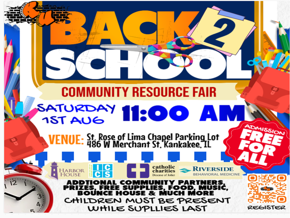 Get ready for the new school year at Kankakee United Back 2 School!