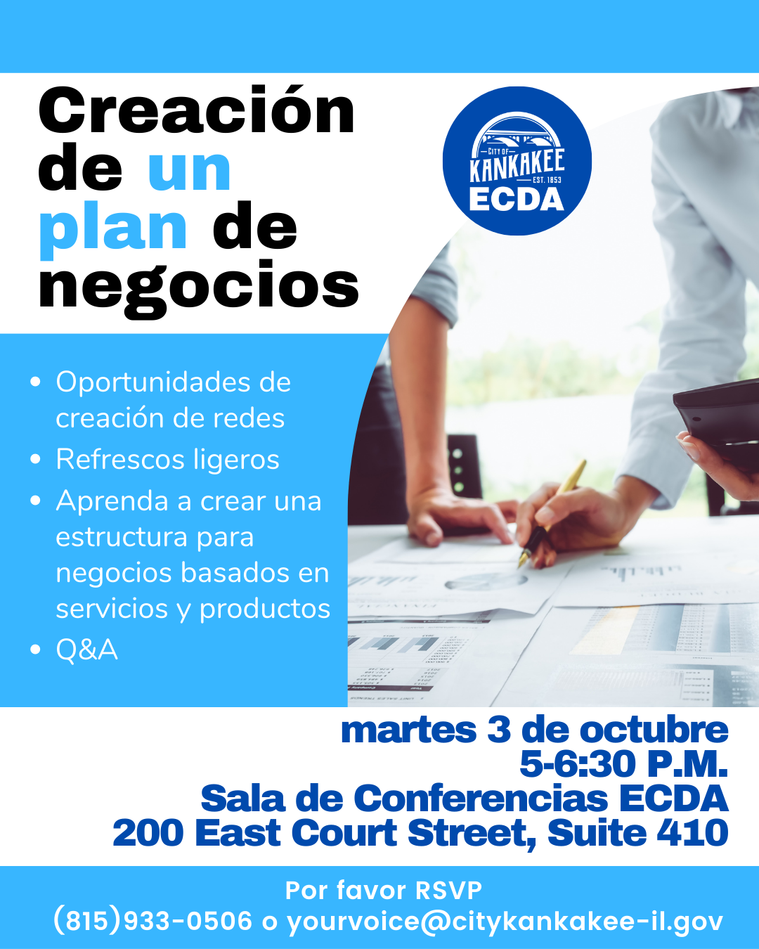 Taller de negocios: Creación de un plan de negocios