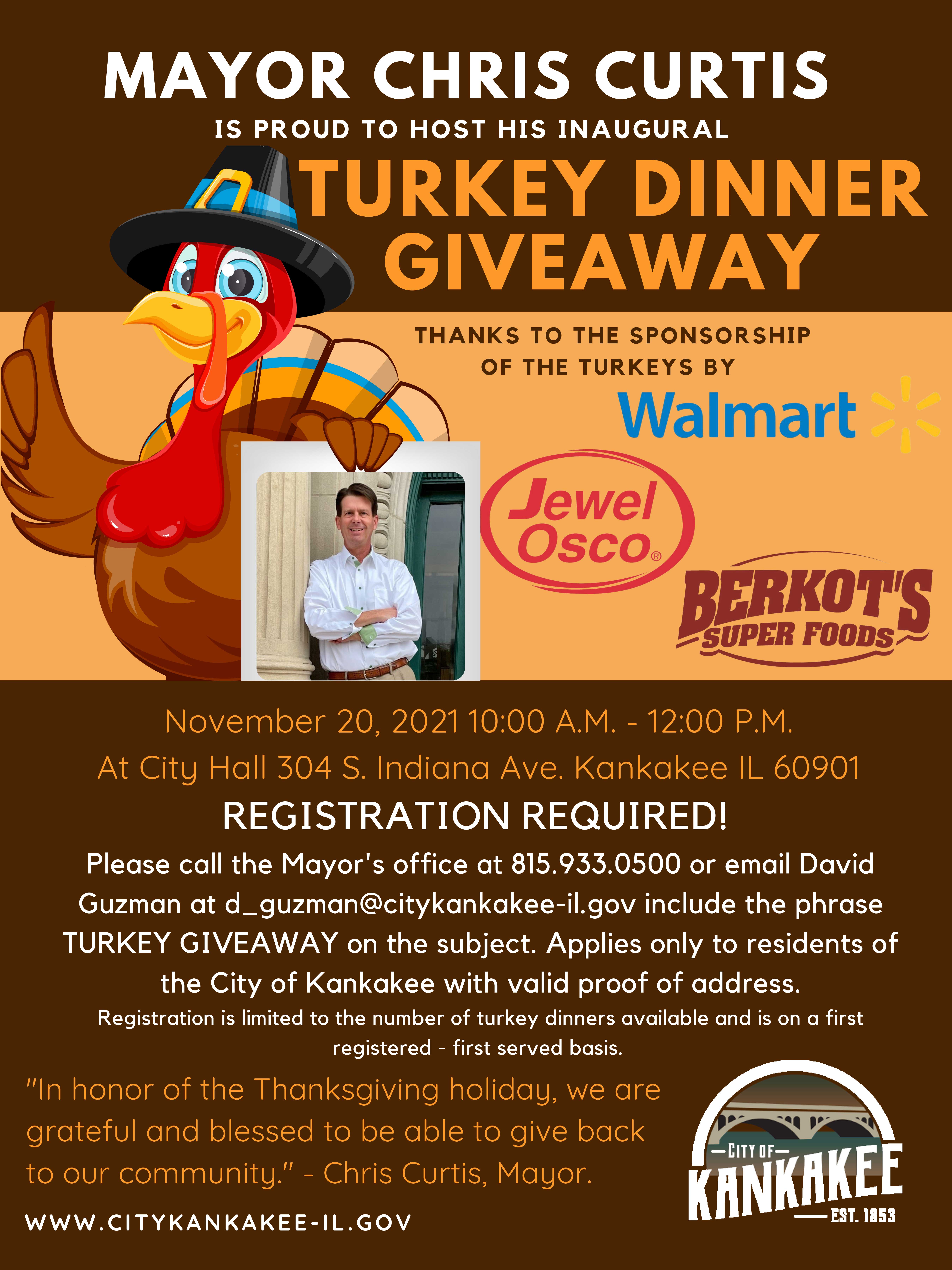 Mayor Chris W. Curtis to Host Inaugural Free Turkey Giveaway