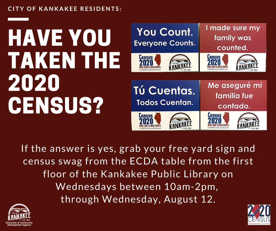 2020 Census Table at Kankakee Public Library