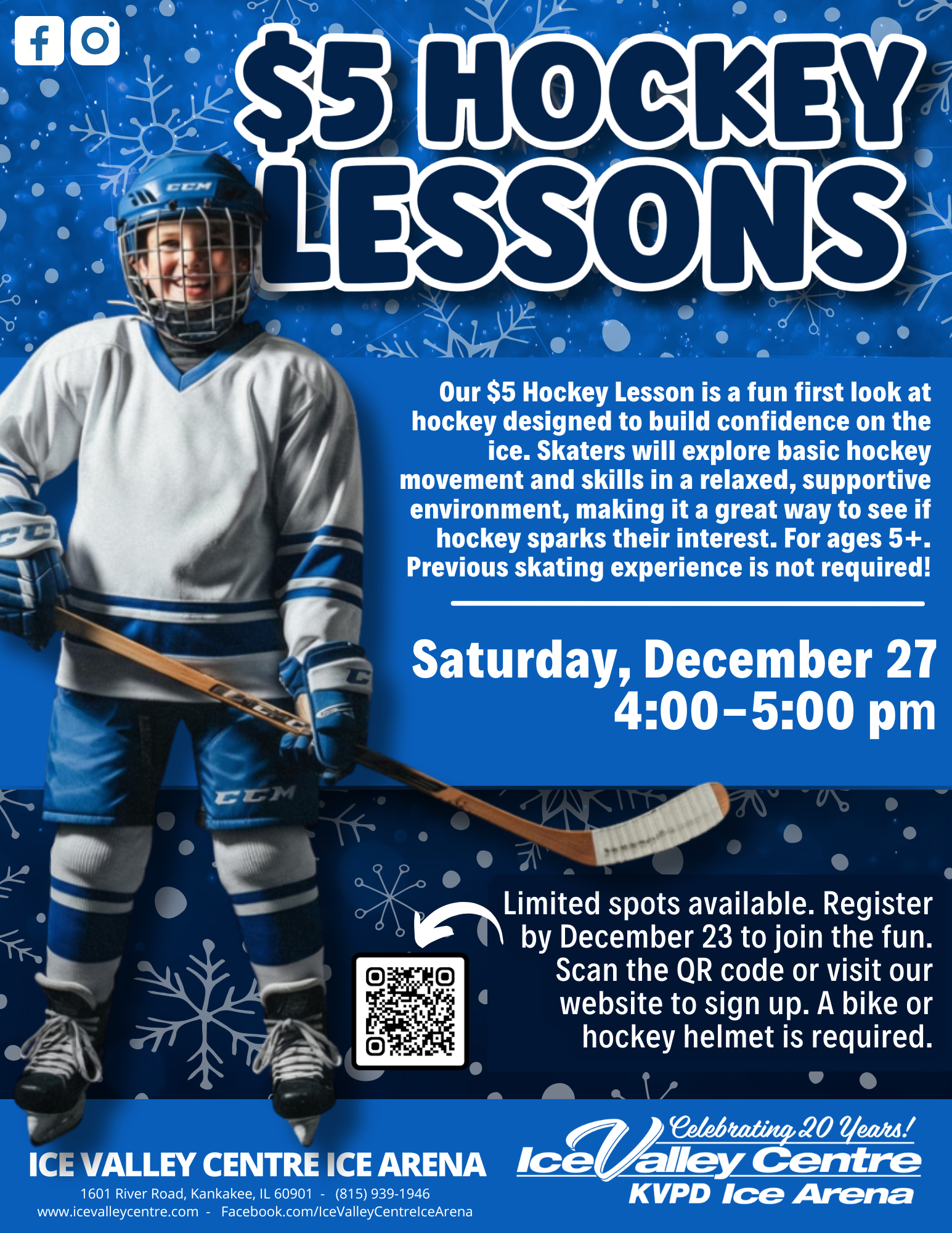 $5 Hockey Lessons