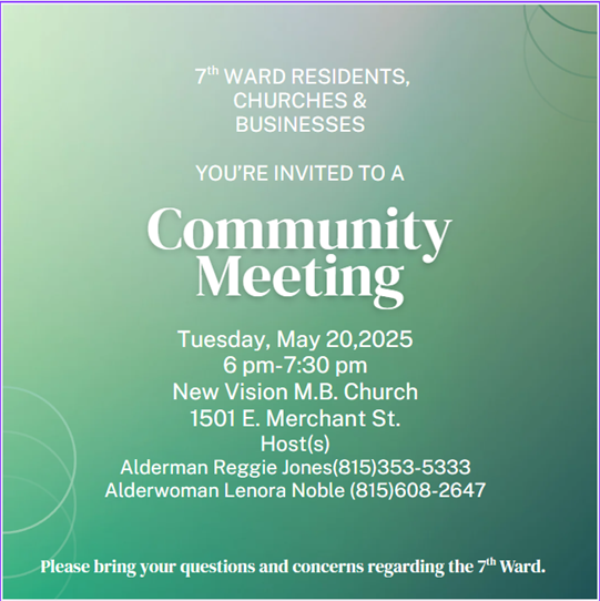 7th Ward Community Meeting