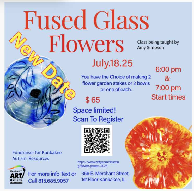 Fused Glass Flowers