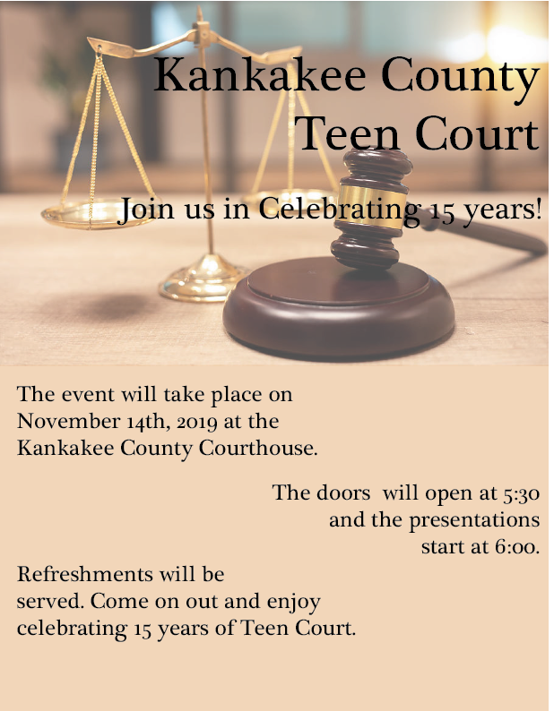 Kankakee County Teen Court Celebrates 15 Years