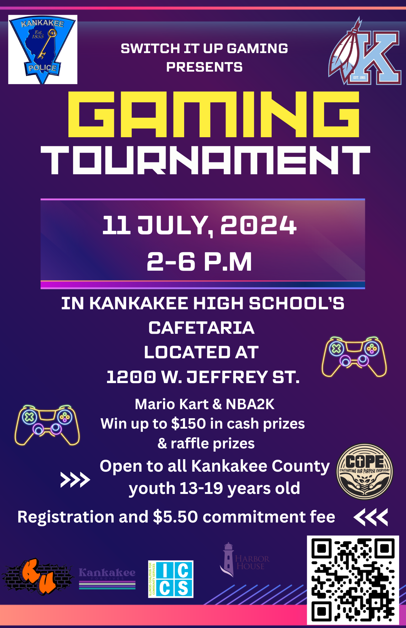 Switch It Up Gaming Presents Gaming Tournament.