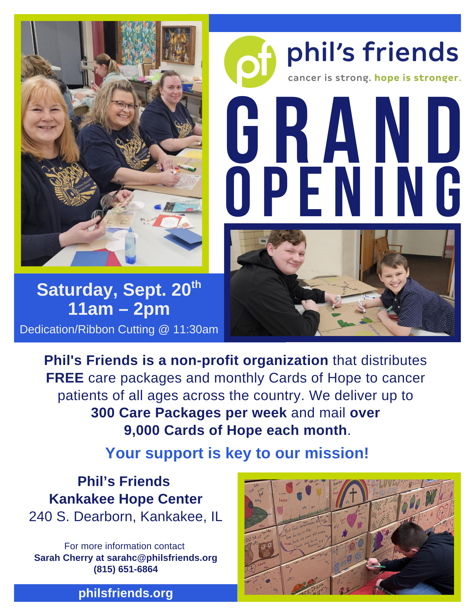Phil's Friends Hope Center Grand Opening