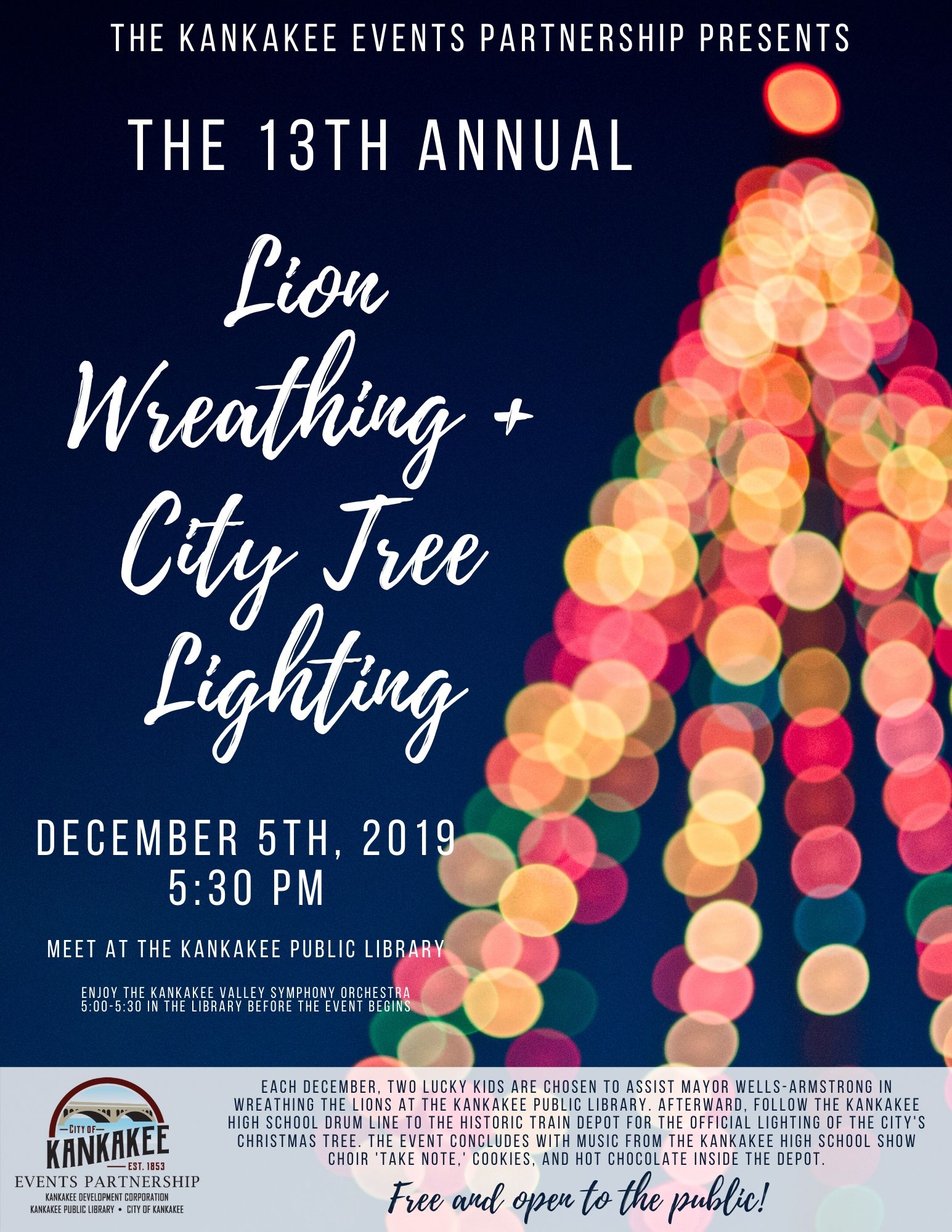 The 13th Annual Lion Wreathing + City Tree Lighting