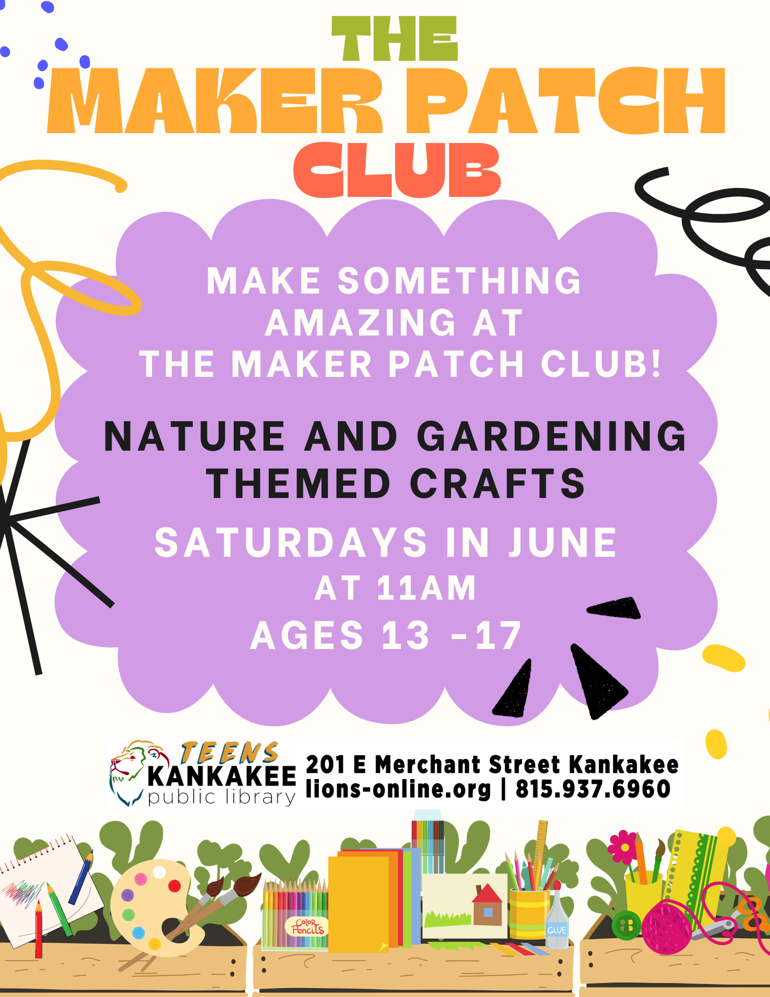 Maker Patch Club (For Teens 7th-12th Grade)