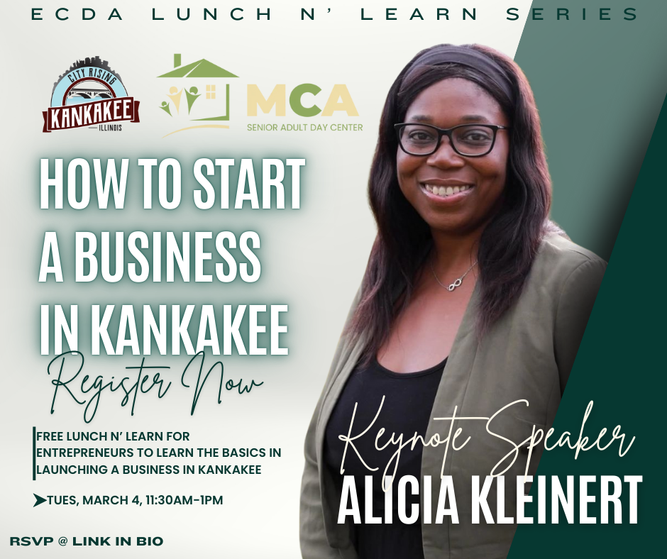 ECDA Lunch n/ Learn Series: How to Start a Business in Kankakee