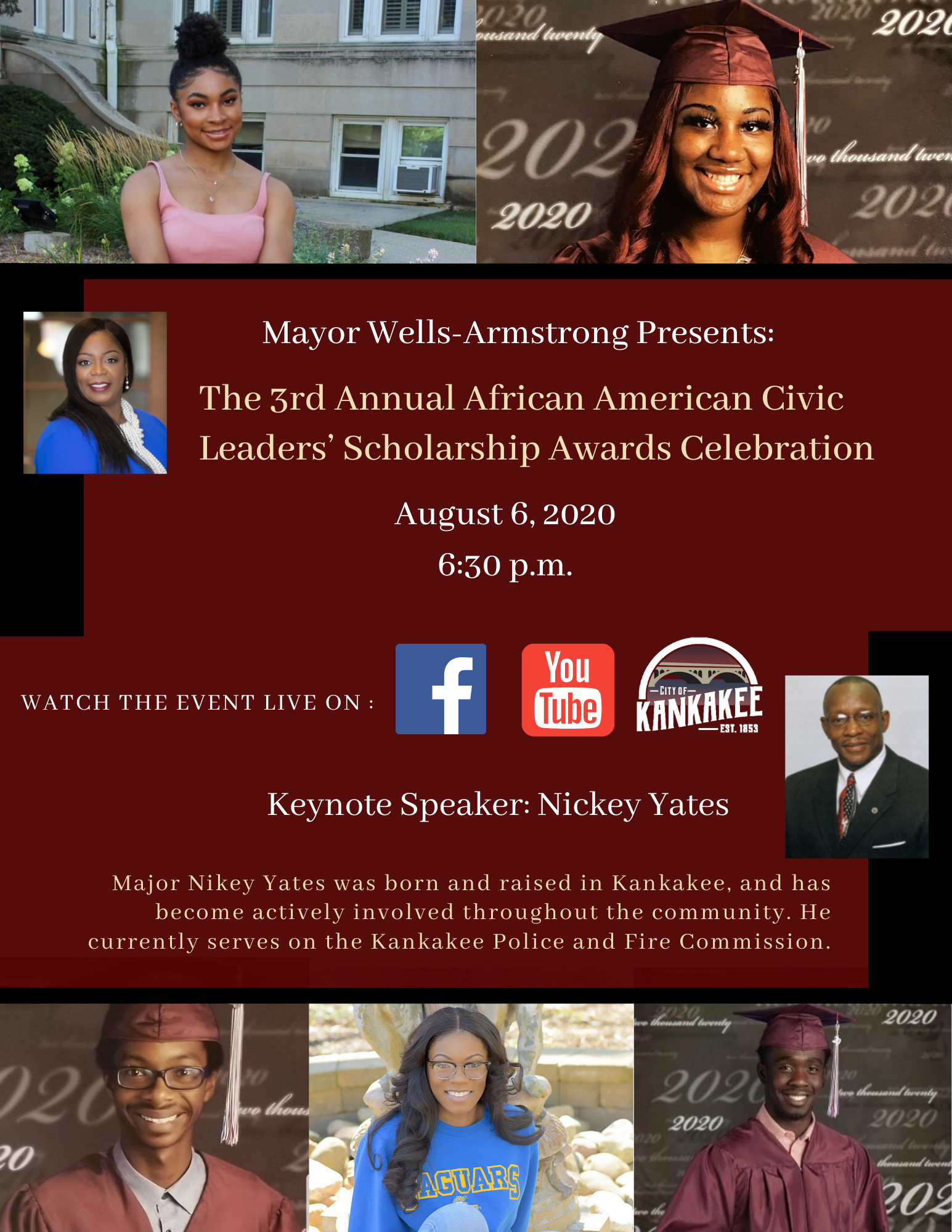 Mayor Wells-Armstrong Presents: The 3rd Annual African American Civic Leaders' Scholarship Awards Celebration