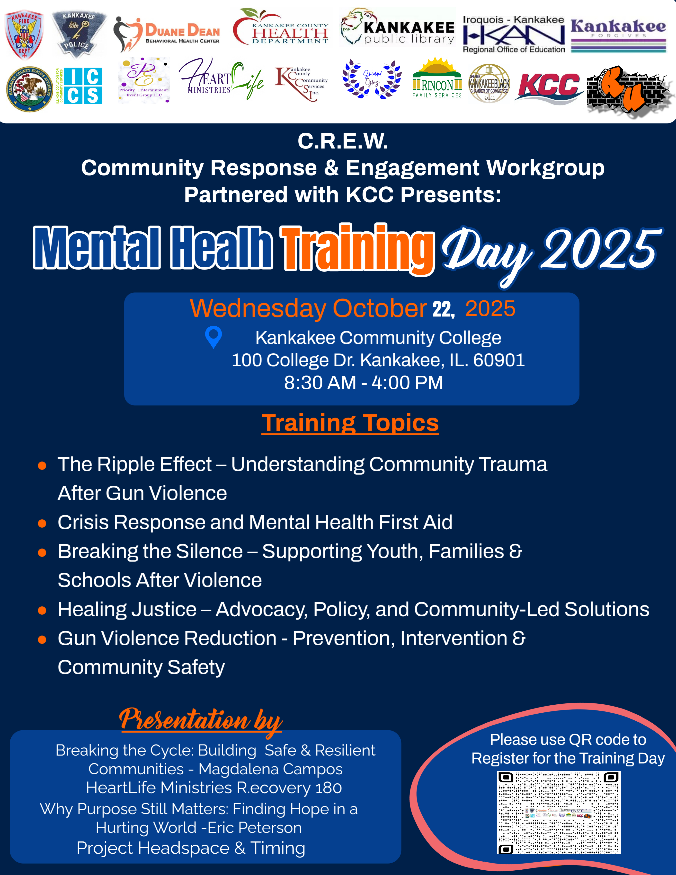 Community Response & Engagement Workgroup (C.R.E.W.) Mental Health Training Day