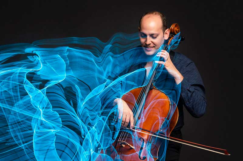 Cellist Mike Block Performs at the B. Harley Bradley House