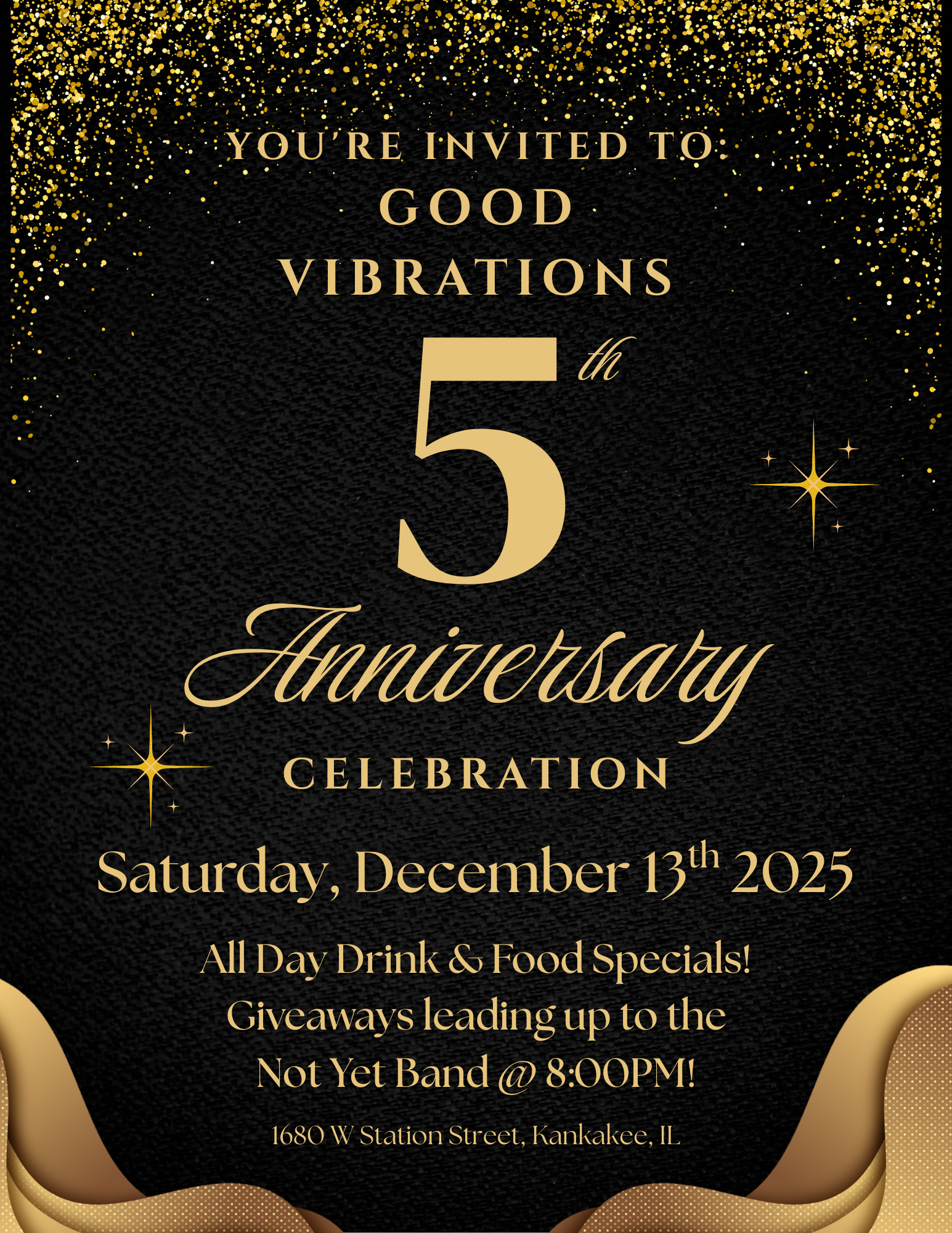 Good Vibrations 5th Anniversary with NOT YET Band