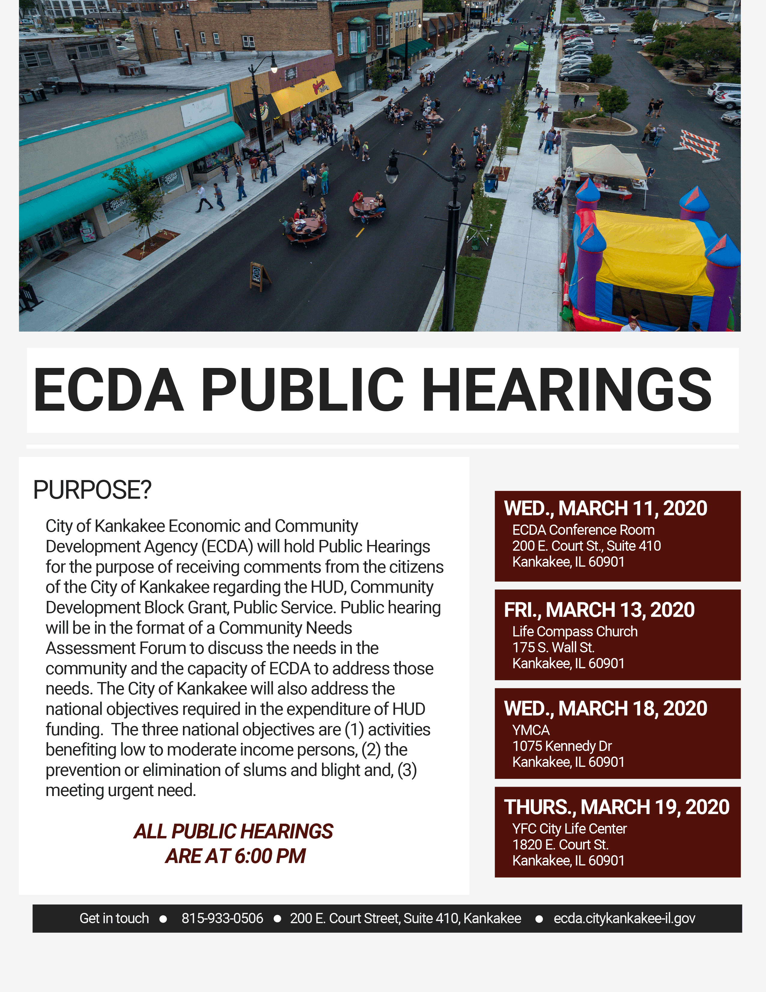 ECDA Public Hearings
