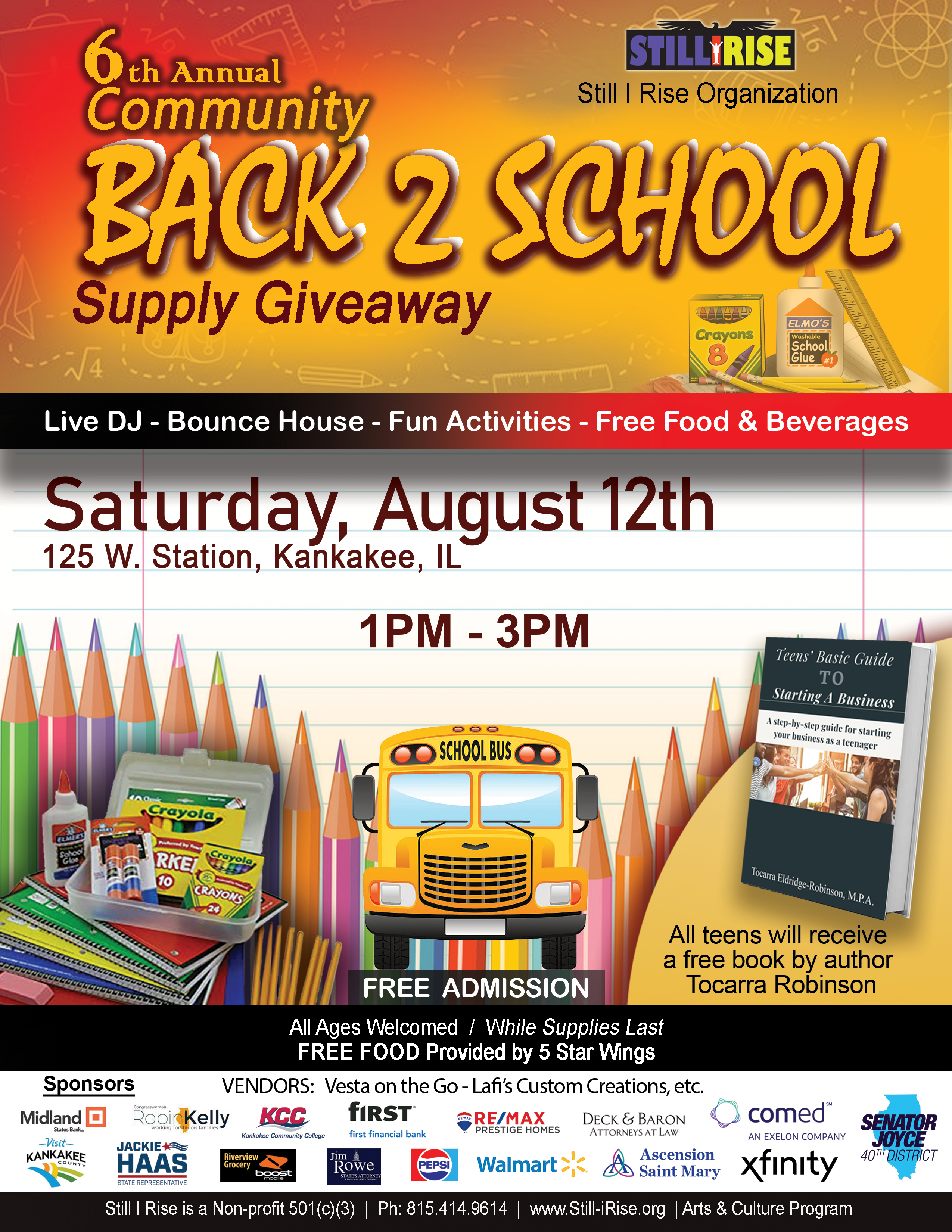 Still I Rise: 6th Annual Back to School Supply Giveaway