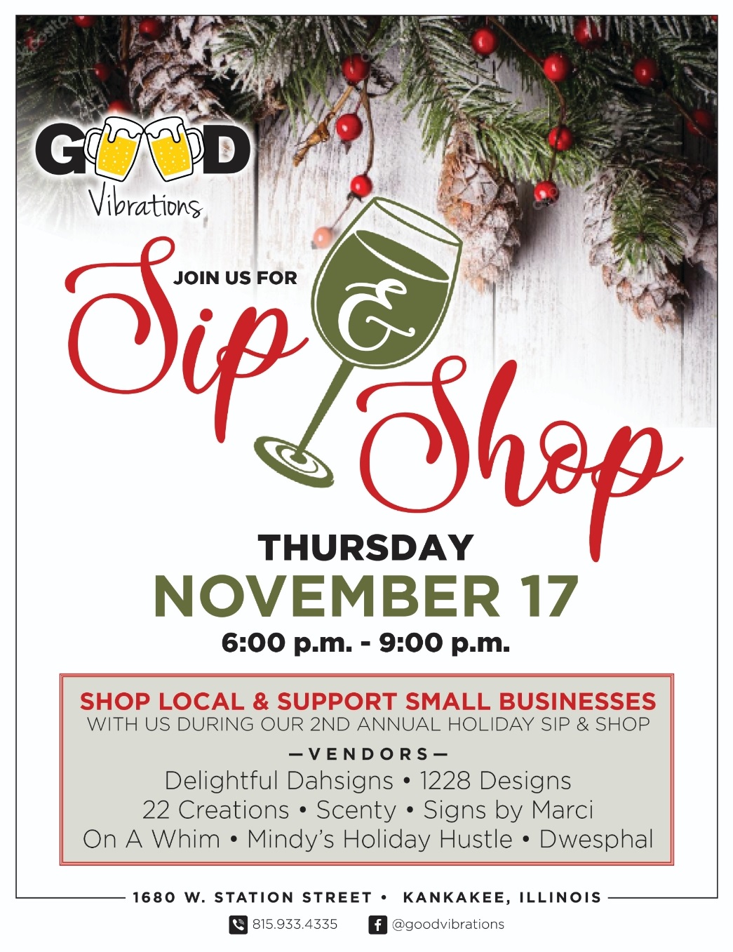 2nd Annual Holiday Sip and Shop