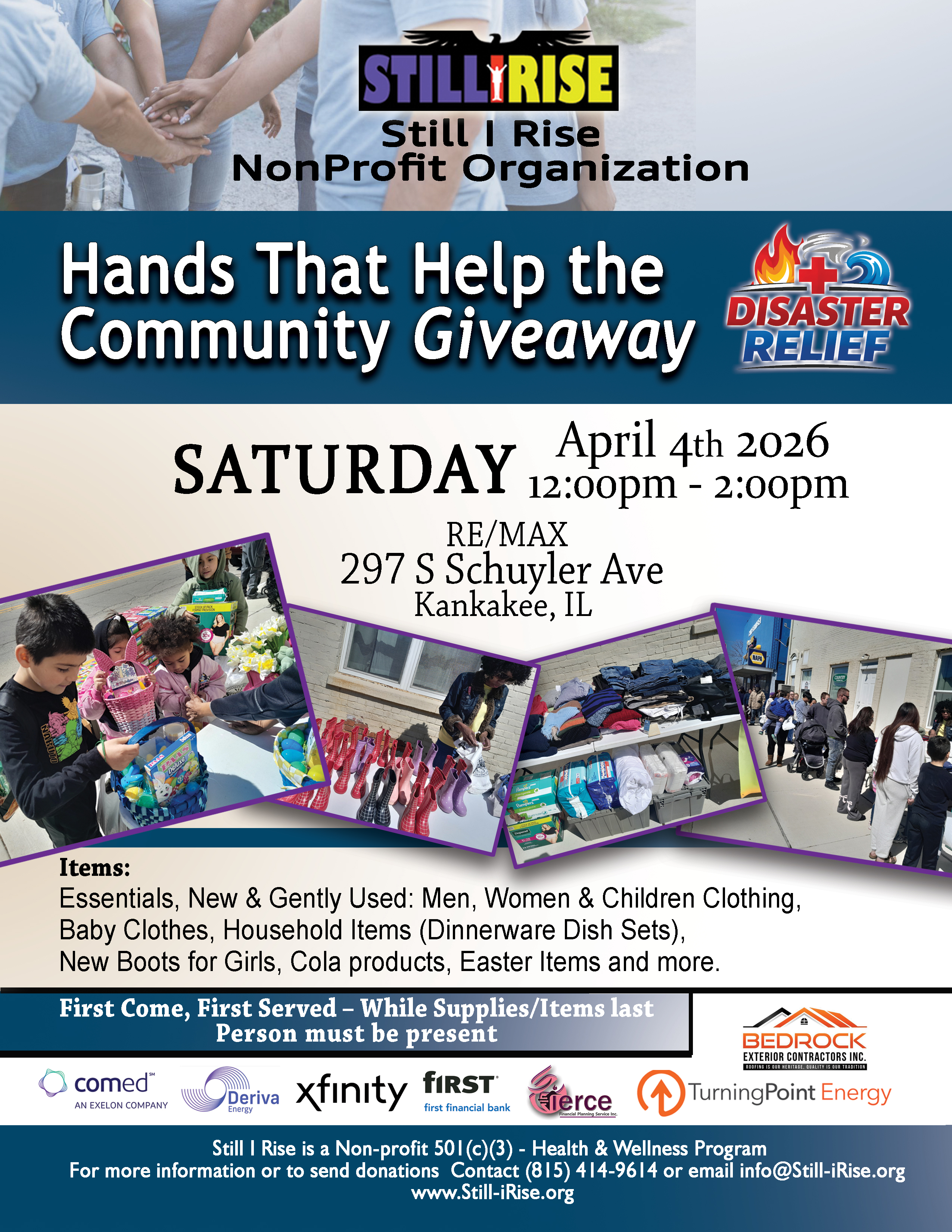 Still I Rise: Hands That Help the Community Giveaway