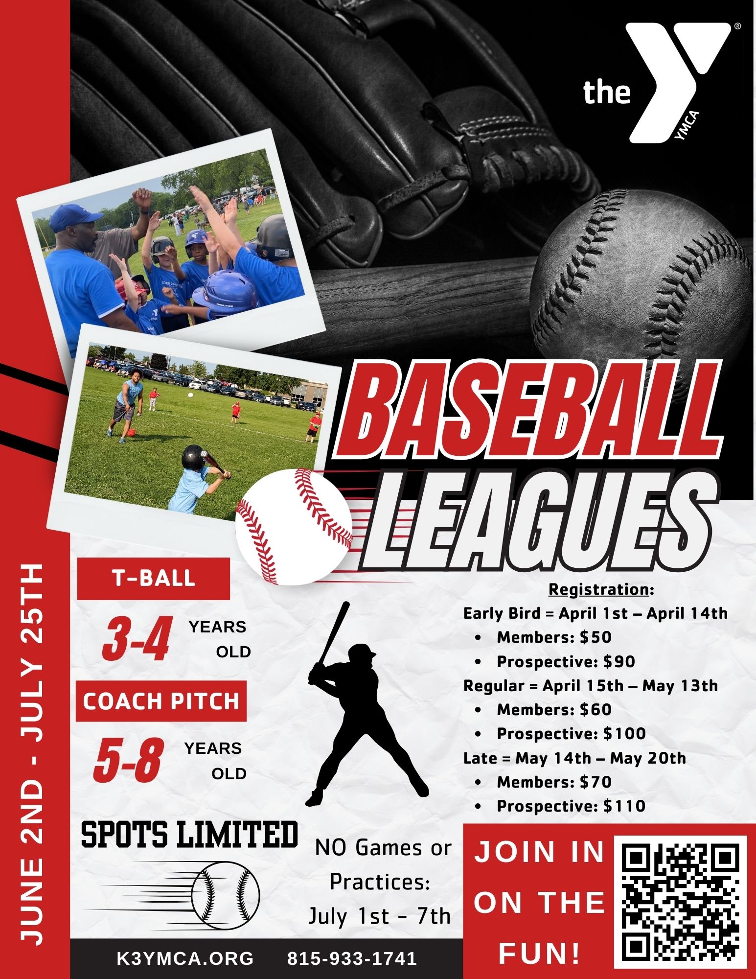 T-ball & Coach Pitch Baseball Leagues