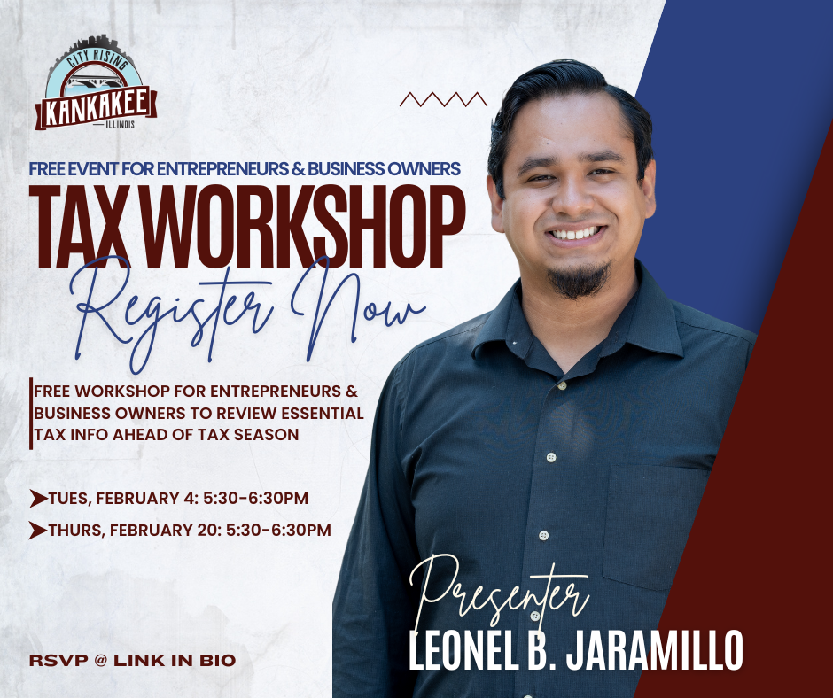 Free Tax Workshop for Kankakee Entrepreneurs & Business Owners