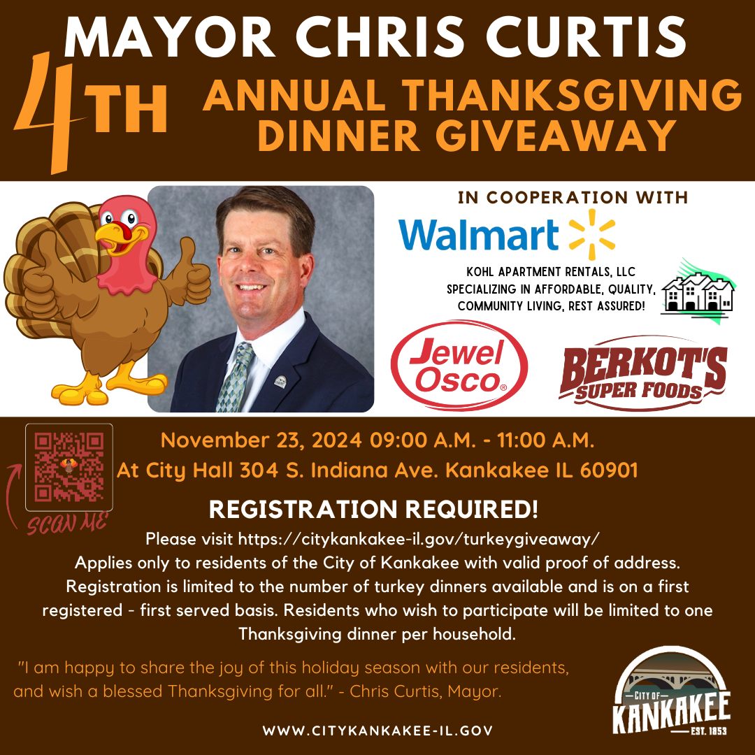 4th Annual Thanksgiving Dinner Giveaway – Mayor Chris Curtis