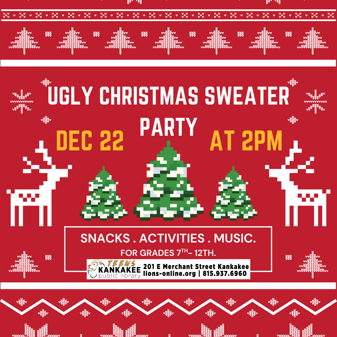Ugly Christmas Sweater Party (For Teens 7th - 12th Grade)