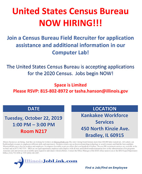 United States Census Bureau NOW HIRING!!!