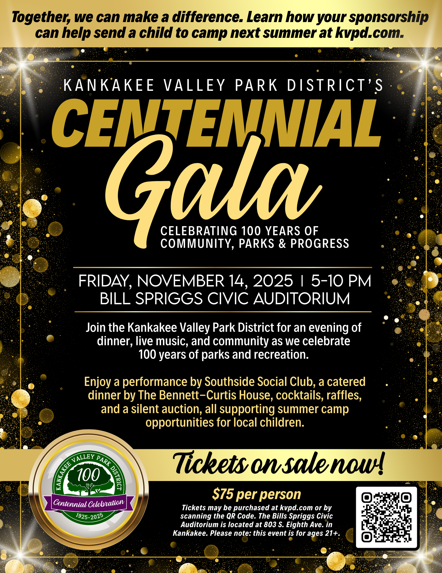 Kankakee Valley Park District's Centennial Gala