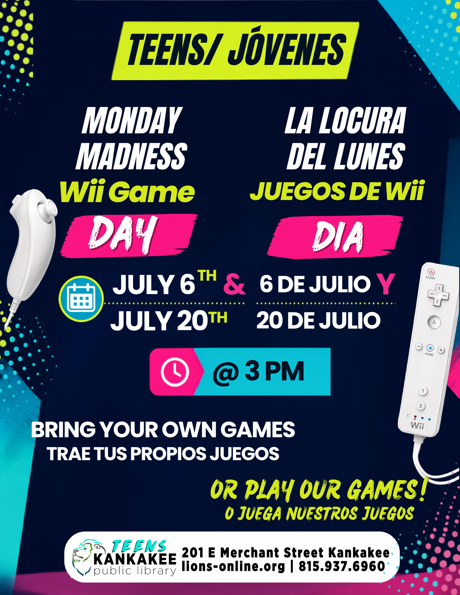 Monday Madness Wii Game Day