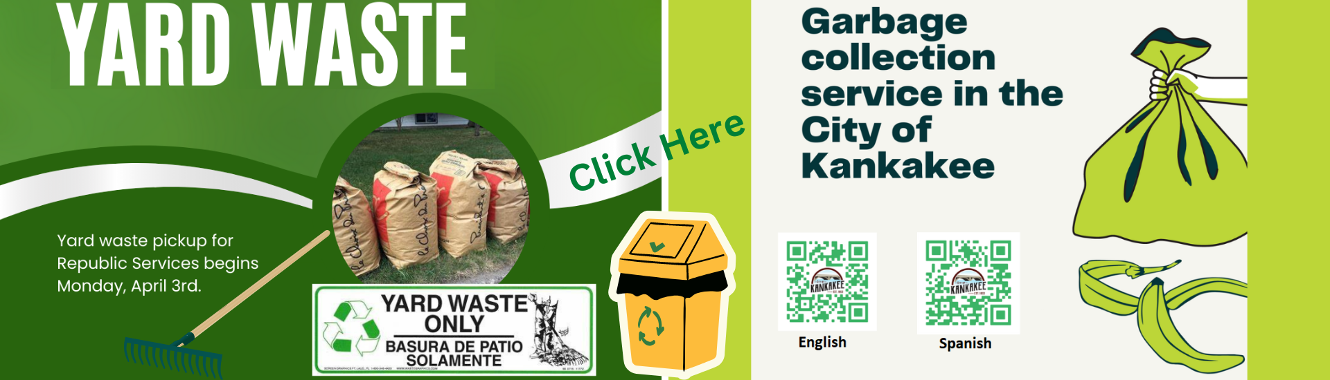 Have you had problems with your garbage collection recently? Our friends at the Public Works Department share these links to help us understand the trash service outline for the City of Kankakee. It's worth checking out!